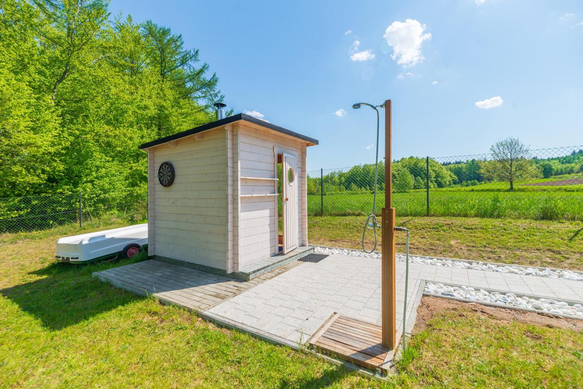 Вилла Cosy Place With Sauna In Peaceful Surroundings Nowe Czaple  Экстерьер фото